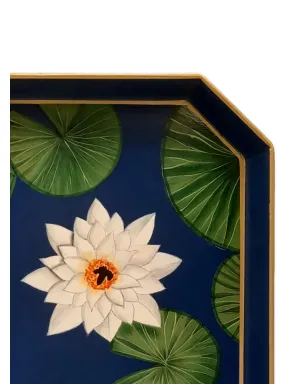 Les-Ottomans 花柄の手描き鉄製トレイ - サムネイル2