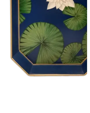 Les-Ottomans 花柄の手描き鉄製トレイ - サムネイル3