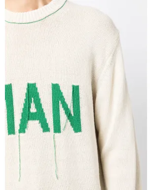 Junya Watanabe MAN ジャカードロゴ入りニットスウェット - サムネイル5