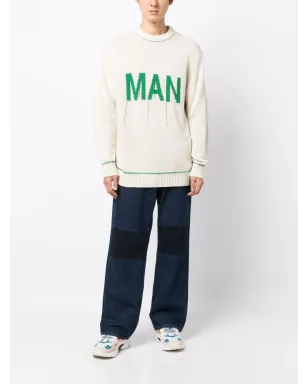 Junya Watanabe MAN ジャカードロゴ入りニットスウェット - サムネイル2
