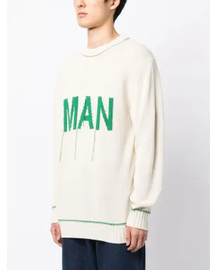 Junya Watanabe MAN ジャカードロゴ入りニットスウェット - サムネイル3