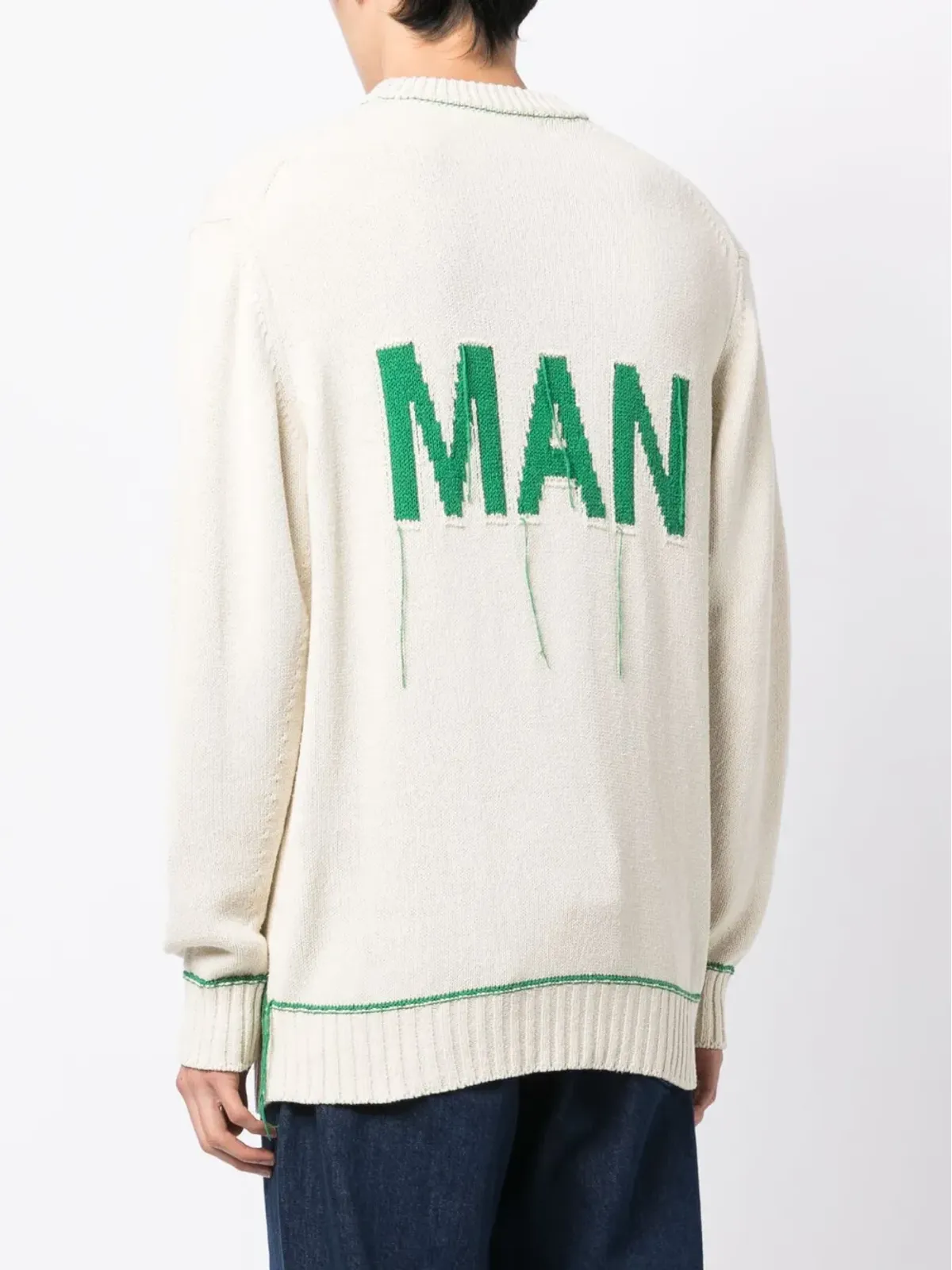 Junya Watanabe MAN ジャカードロゴ入りニットスウェット - 画像4