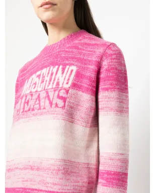 Moschino ロゴ入りイントアー編み ウール混紡ジャンパー - サムネイル5