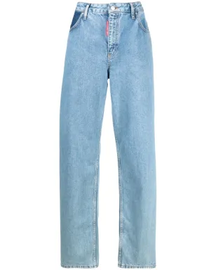 MOSCHINO JEANS ハイウエスト・ワイドレッグデニムジーンズ - サムネイル1