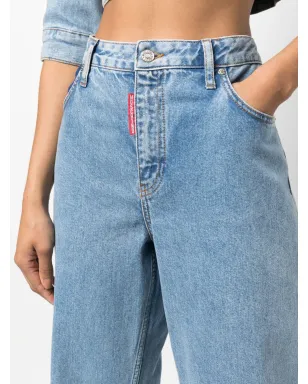 MOSCHINO JEANS ハイウエスト・ワイドレッグデニムジーンズ - サムネイル5