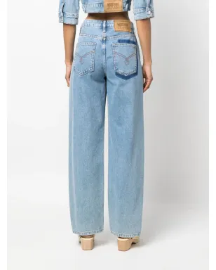 MOSCHINO JEANS ハイウエスト・ワイドレッグデニムジーンズ - サムネイル4