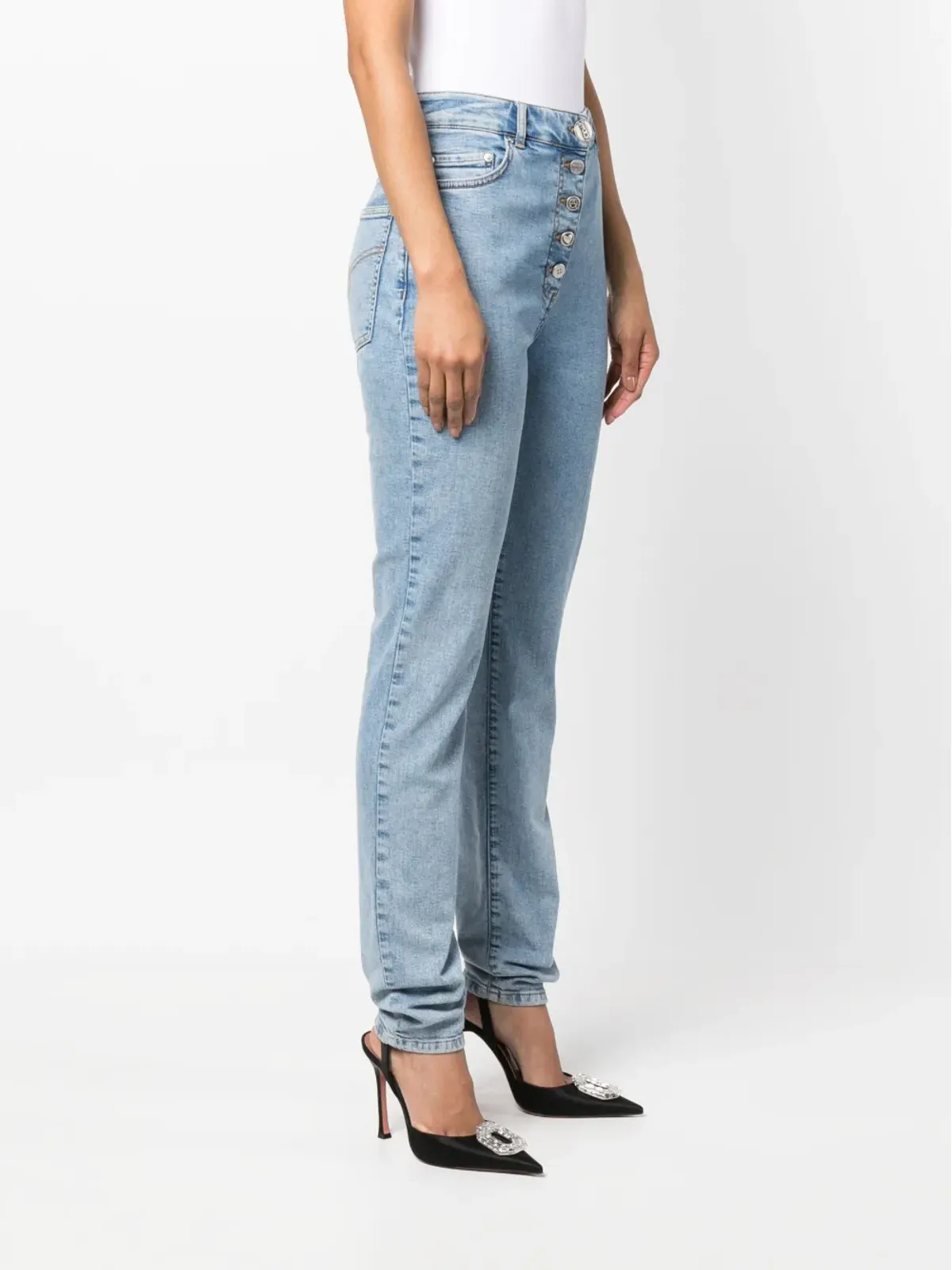 MOSCHINO JEANS ハイライズ・スリムカットジーンズ - 画像3