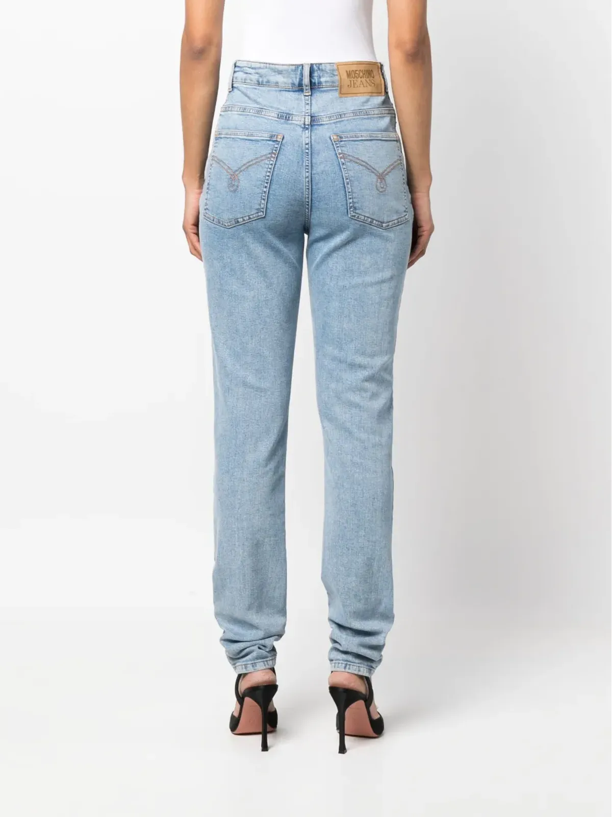 MOSCHINO JEANS ハイライズ・スリムカットジーンズ - 画像4