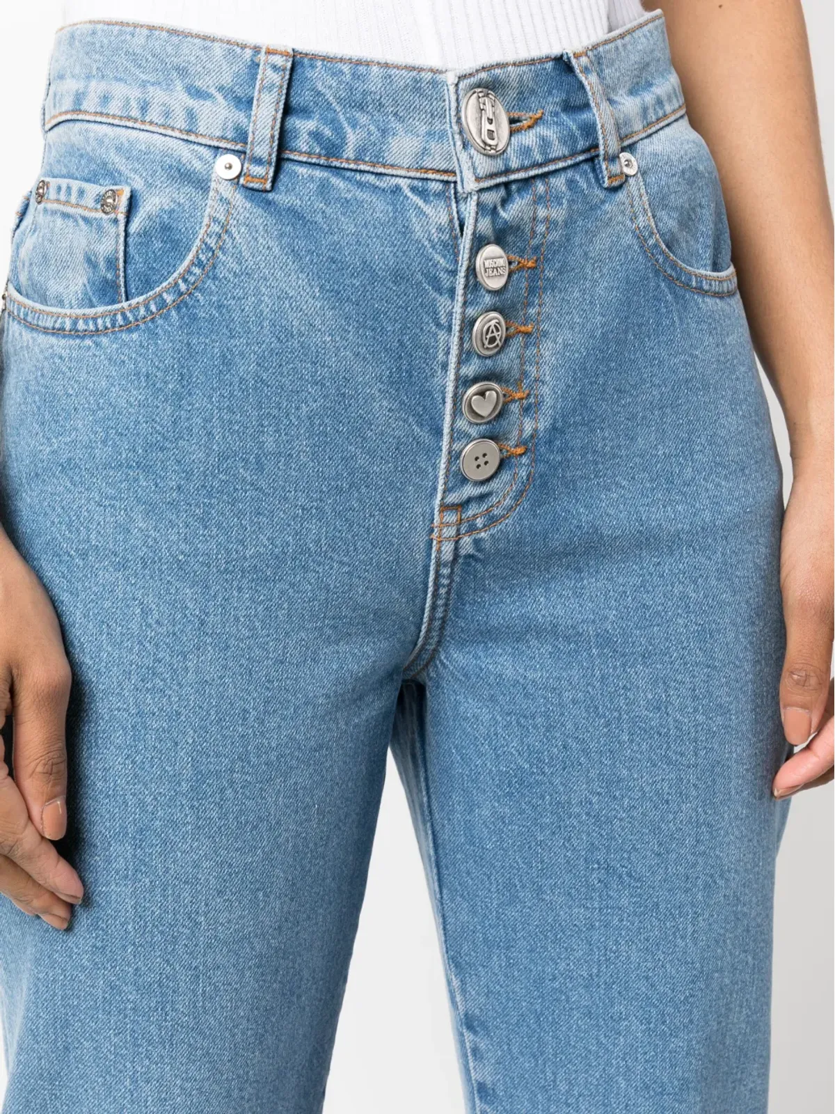 MOSCHINO JEANS ストレートレッグ デニムパンツ - 画像5