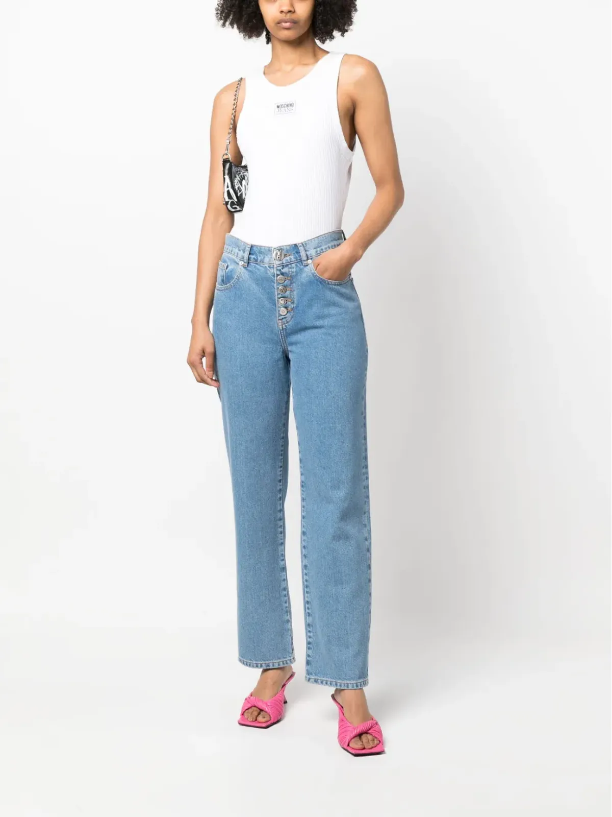 MOSCHINO JEANS ストレートレッグ デニムパンツ - 画像2