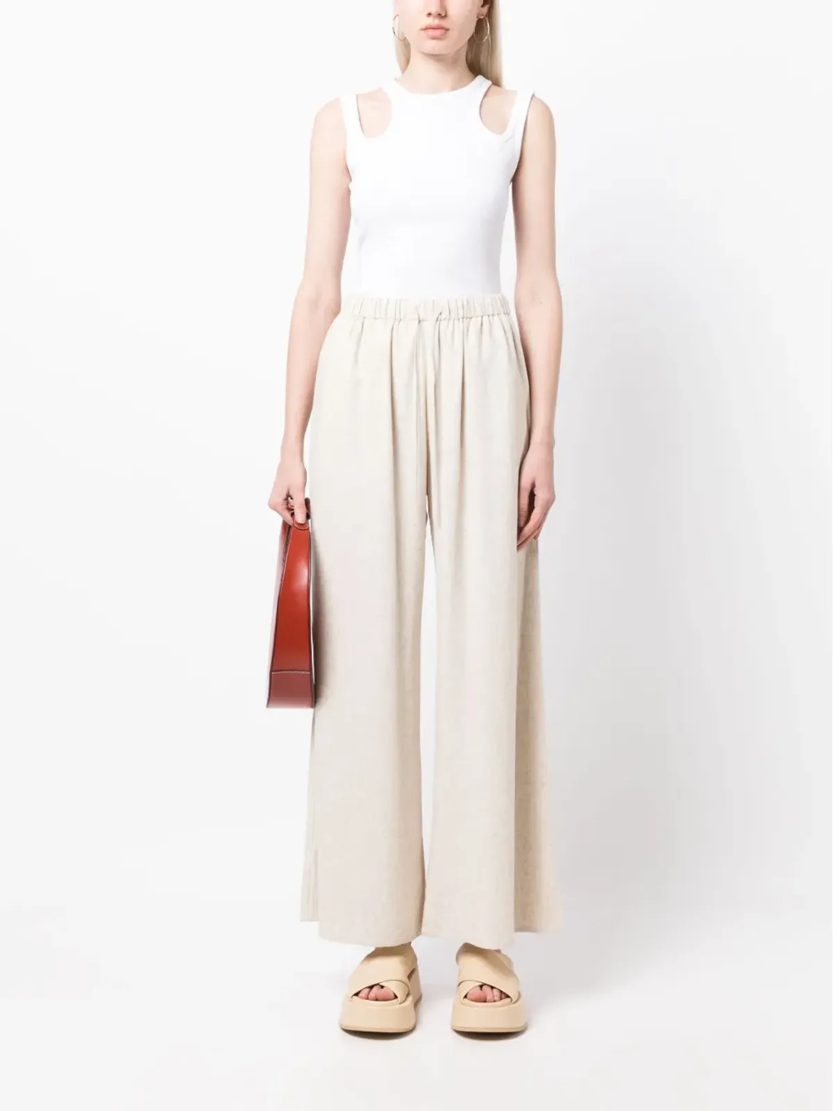 By Malene Birger Pisca ハイウエスト パラッツォパンツ - 画像2