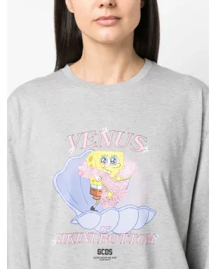 GCDS x SpongeBob printed cotton-jersey T-shirt dress - Grey - サムネイル5