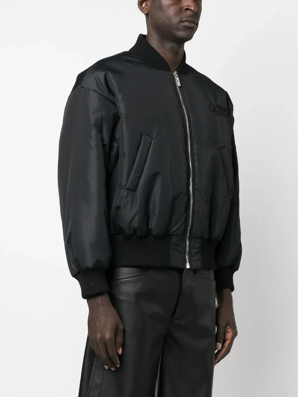 GCDS embroidered SpongeBob bomber jacket - Black - 画像5
