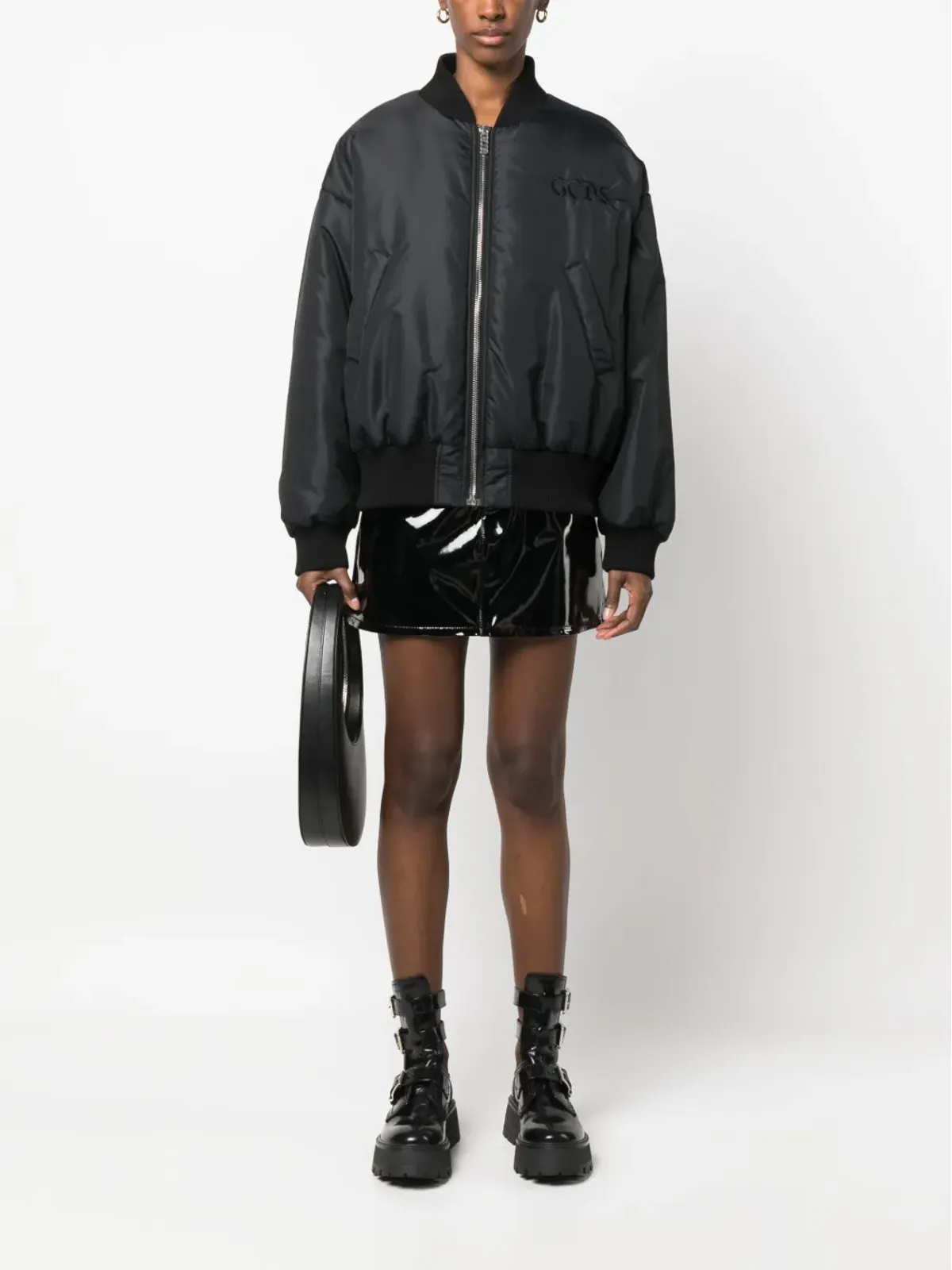 GCDS embroidered SpongeBob bomber jacket - Black - 画像3
