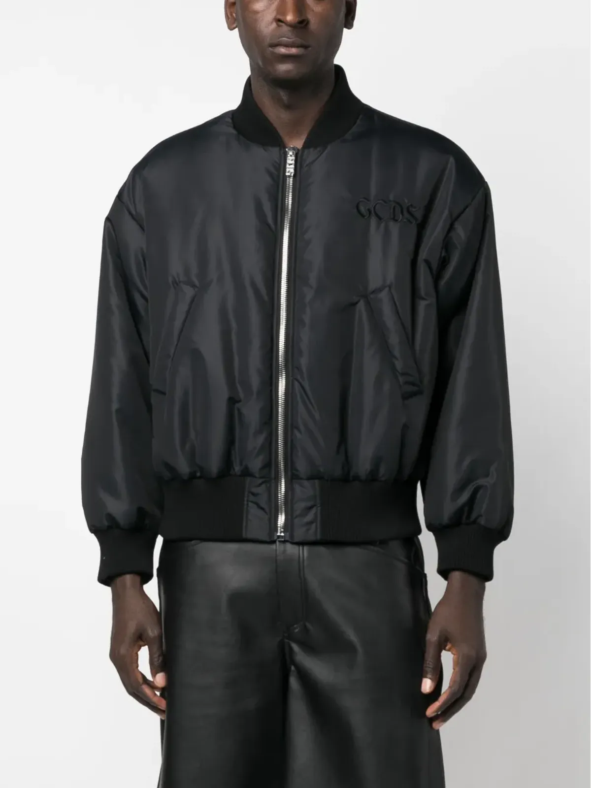 GCDS embroidered SpongeBob bomber jacket - Black - 画像4