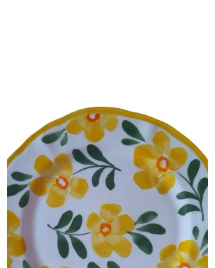 Les-Ottomans 花柄プリント陶磁器プレート（27cm）- ホワイト - サムネイル2