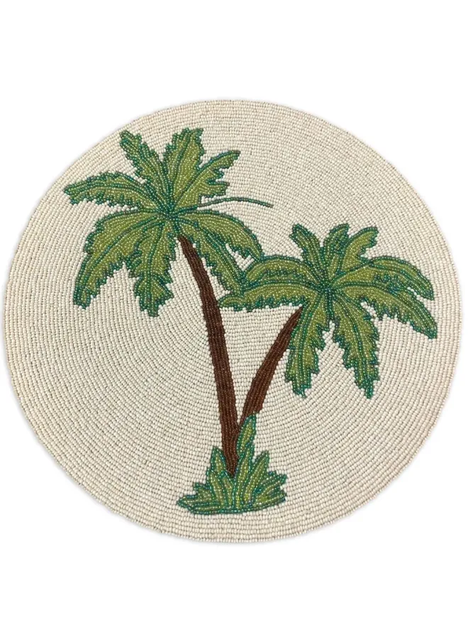 Les-Ottomans Les-Ottomans パームビーズ装飾プレースマット（Neutrals）の商品画像