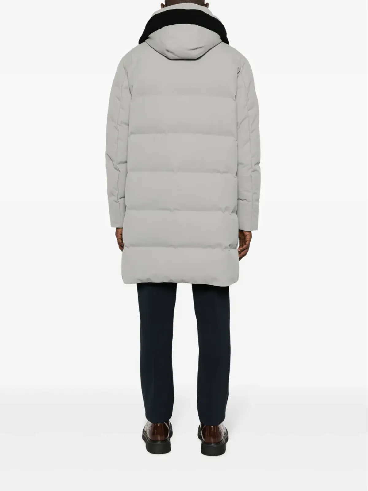 Woolrich ボタン留めフード付きダウンジャケット - 画像4