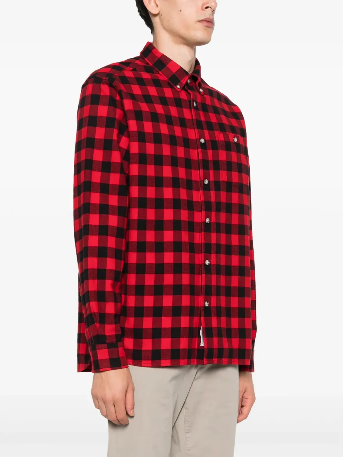 Woolrich 伝統的なチェック柄フランネルシャツ - 画像3