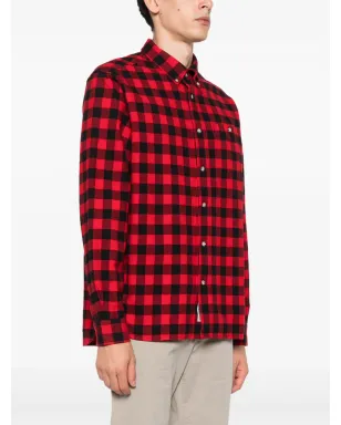 Woolrich 伝統的なチェック柄フランネルシャツ - サムネイル3