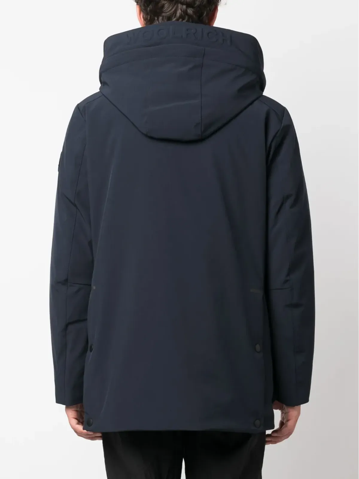 Woolrich フード付きジップファスナー開閉パーカコート - 画像4