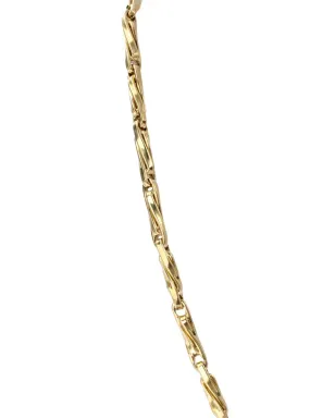 Bvlgari Pre-Owned 1980年代 18K イエローゴールド ツイストリンク ダイヤモンド ネックレス - サムネイル2