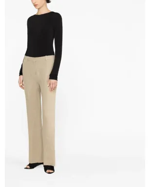 Jil Sander オープンバック ロングスリーブ ボディスーツ - ブラック - サムネイル3