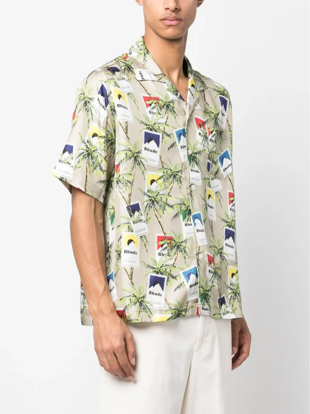 RHUDE シガレットプリントシルクシャツ - 画像3