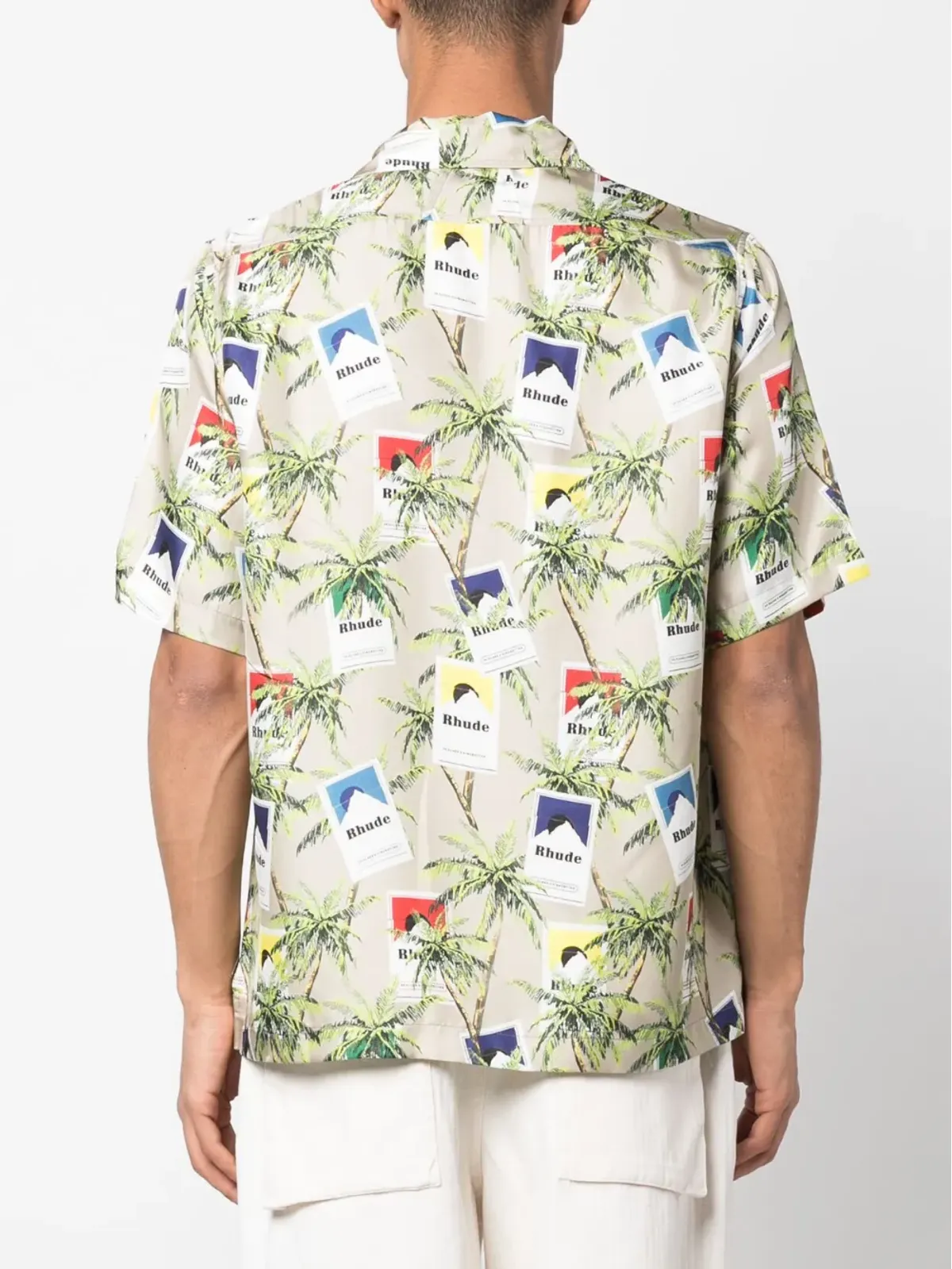 RHUDE シガレットプリントシルクシャツ - 画像4