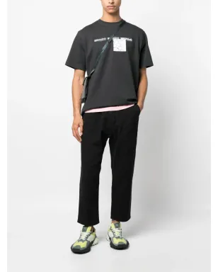 Gramicci バックル付きコットン クロップドパンツ - ブラック - サムネイル2