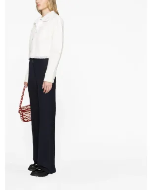 Kenzo ブロderie-anglaise クロップドデニムジャケット - Neutrals - サムネイル4