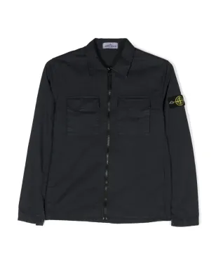 Stone Island Junior ロゴパッチ袖シャツジャケット - サムネイル1