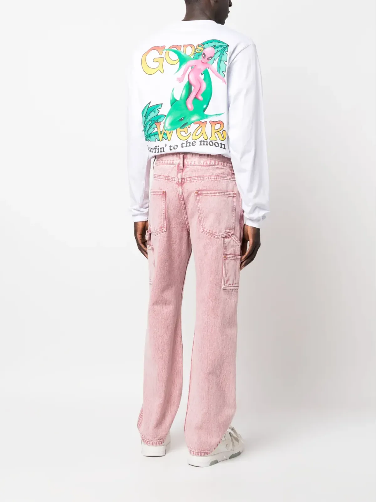 GCDS Surfing Wirdo グラフィックプリント Tシャツ - 画像2