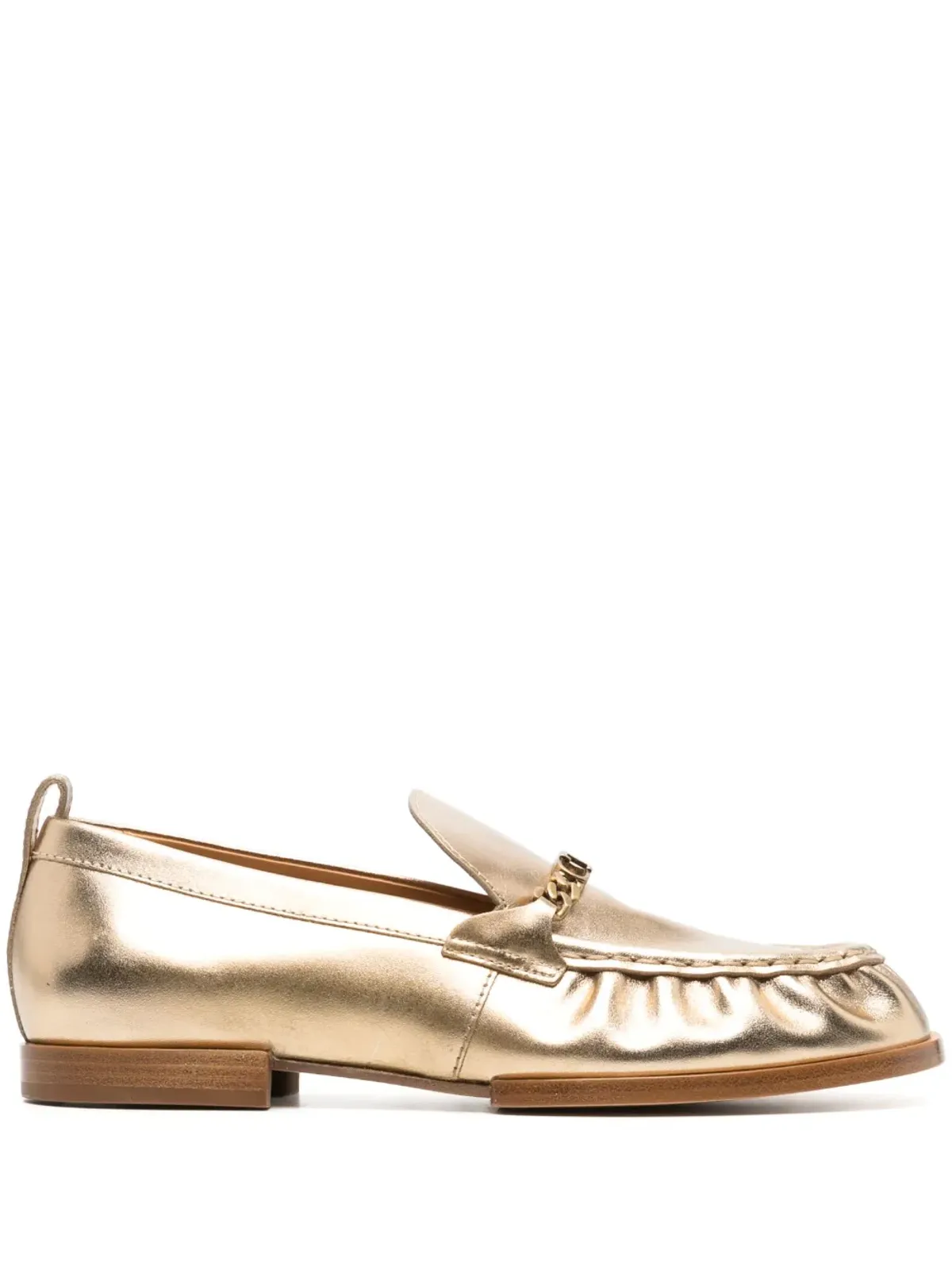 Tod's メタリックレザー ローファー - 画像1