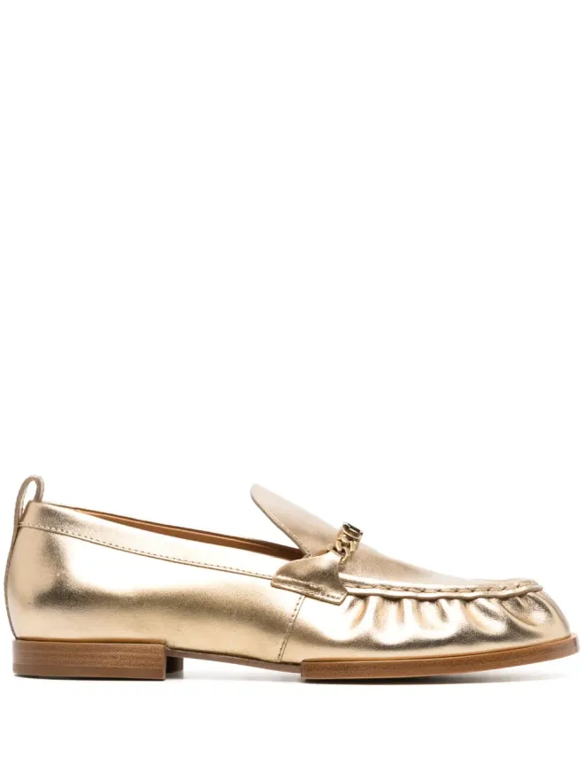 Tod's Tod's メタリックレザー ローファーの商品画像
