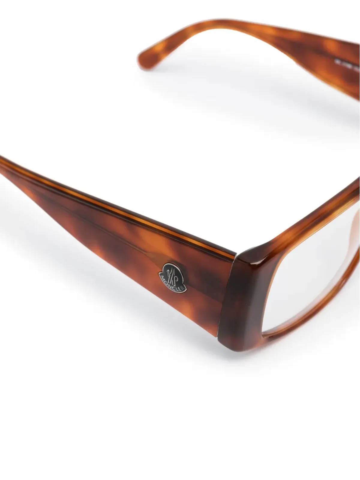 Moncler Eyewear tortoiseshell-effect glasses - Brown - 画像3