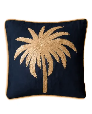 Les-Ottomans パーム刺繍クッション - サムネイル1