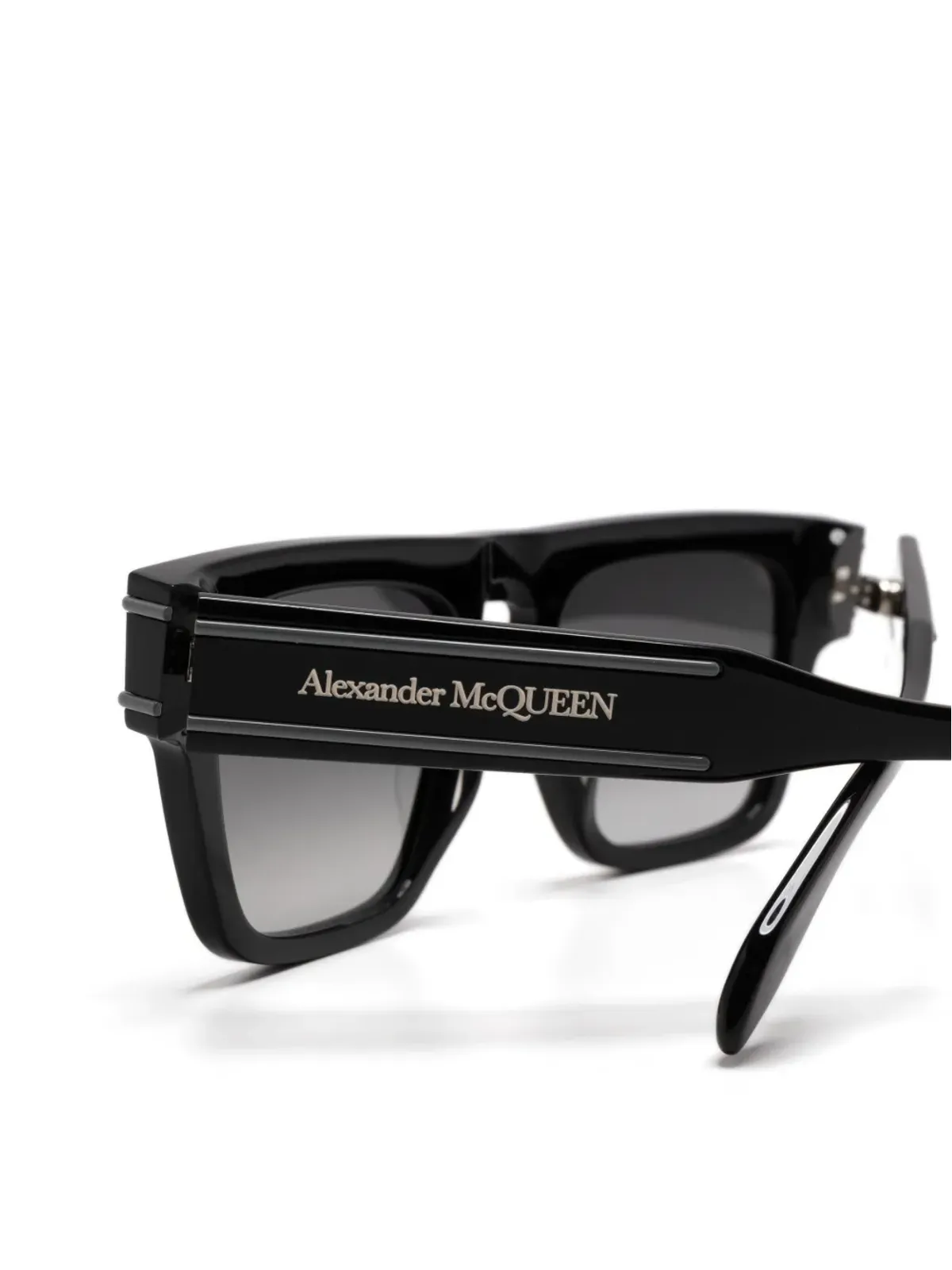 Alexander McQueen Eyewear フラットトップ レクタングル サングラス - 画像3
