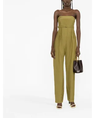 Alberta Ferretti ベルト付きストラップレスジャンプスーツ - サムネイル2