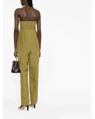 Alberta Ferretti ベルト付きストラップレスジャンプスーツ - サムネイル3