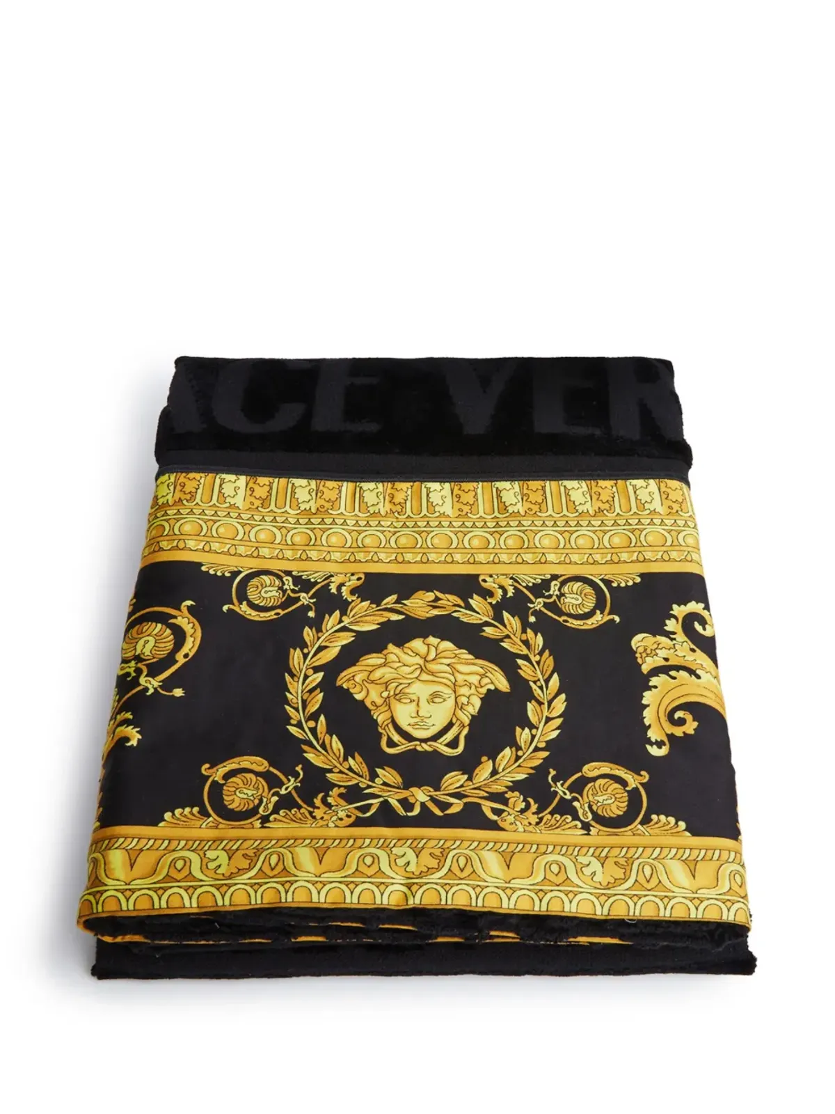 Versace Home I Love Baroque フェイスタオル ブラック - 画像4