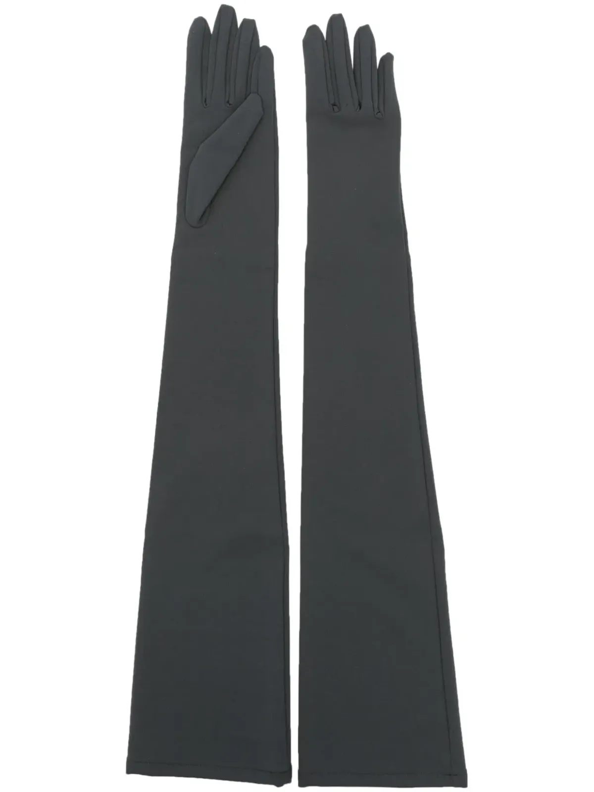 Dolce & Gabbana 肘丈ストレッチデザイングローブ（グレー） - 画像1