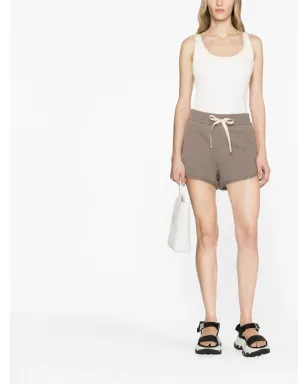 Jil Sander ドローストリングコットンショーツ ブラウン - サムネイル2