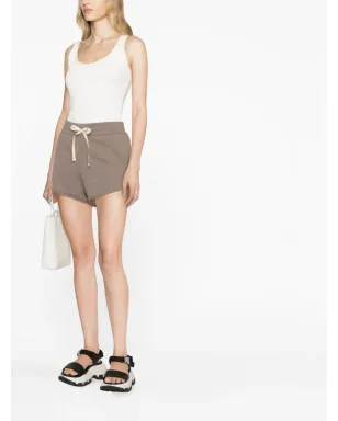 Jil Sander ドローストリングコットンショーツ ブラウン - サムネイル4