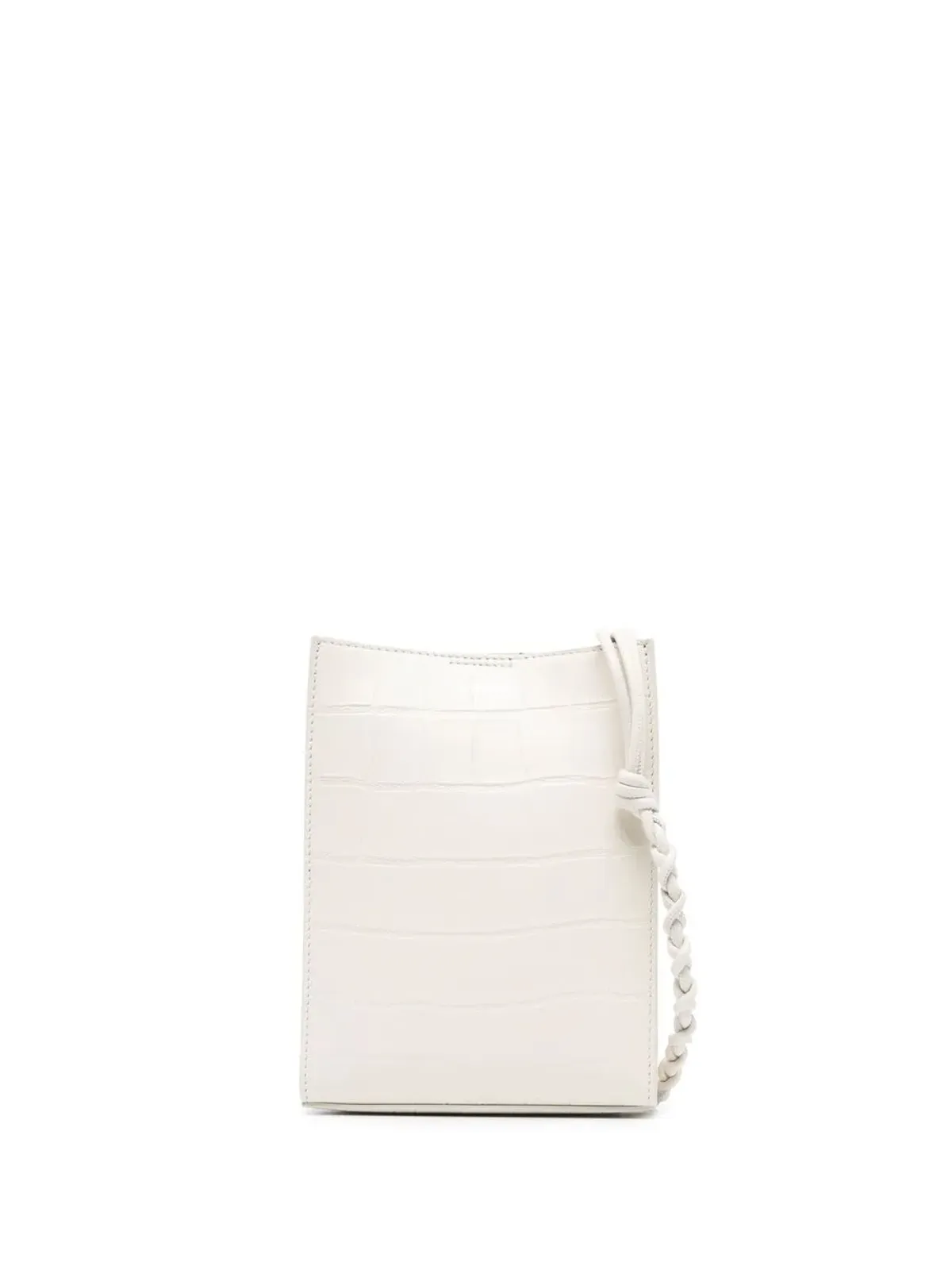 Jil Sander クロコダイルエフェクトレザー サッチェルバッグ - 画像1