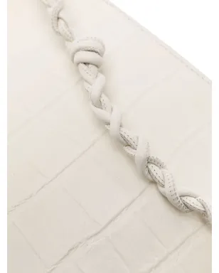Jil Sander クロコダイルエフェクトレザー サッチェルバッグ - サムネイル4