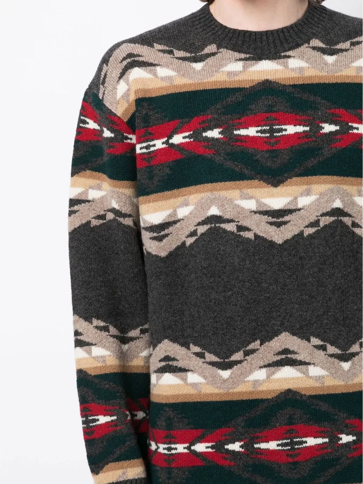 Junya Watanabe MAN intarsia-knit jumper - Multicolour - 画像5