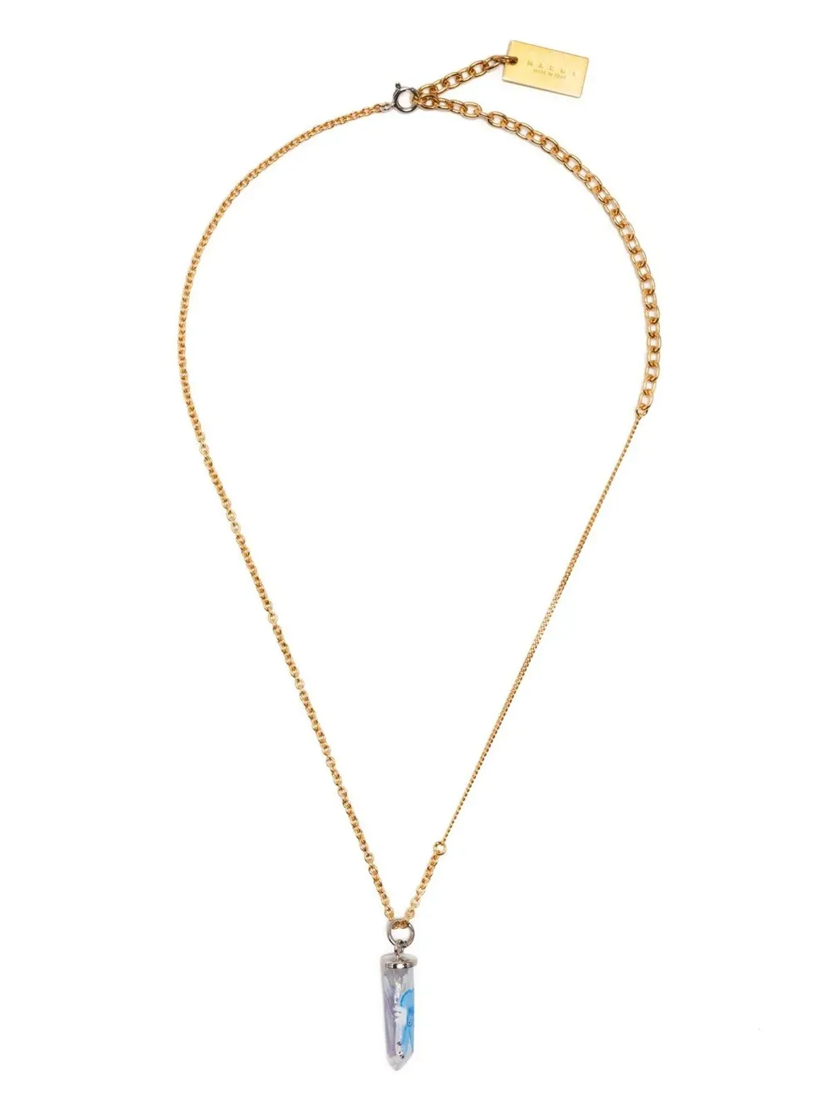 Marni ストーンチェーンリンク ネックレス - ゴールド - 画像3