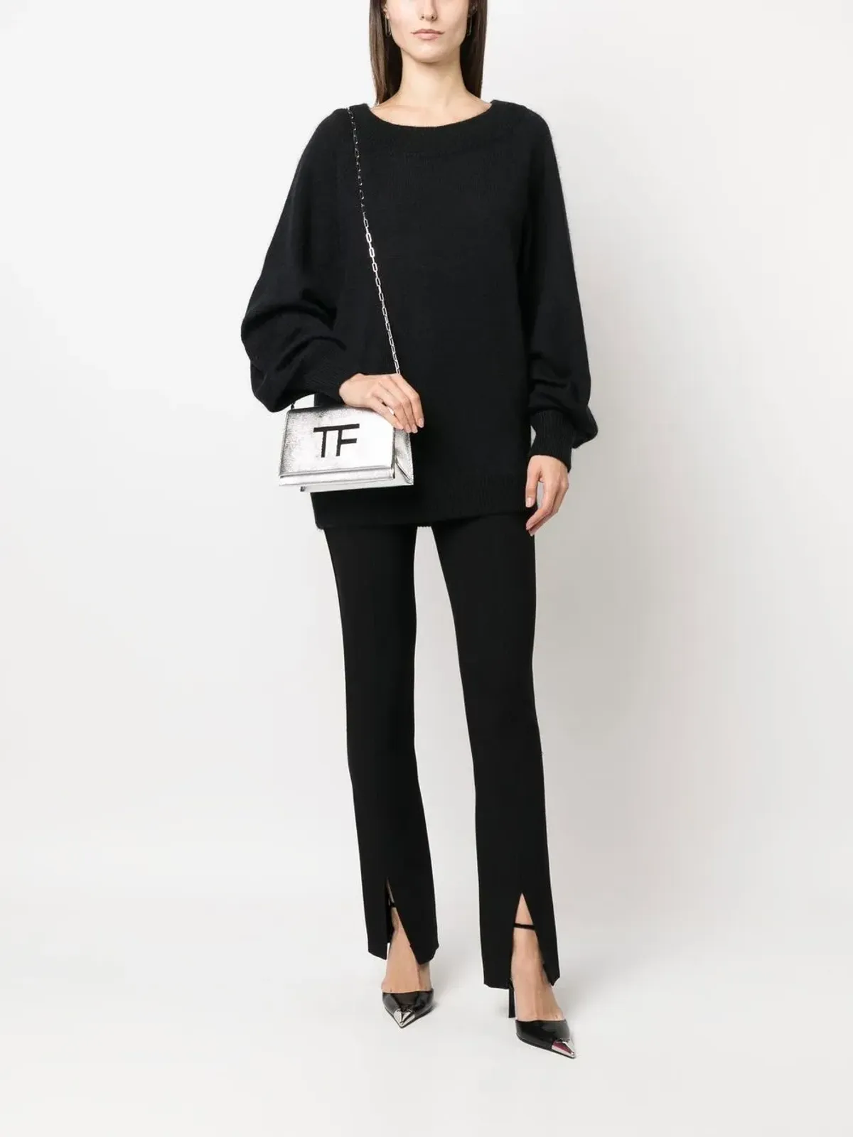 TOM FORD リブ編みニット ラウンドネック セーター - 画像2