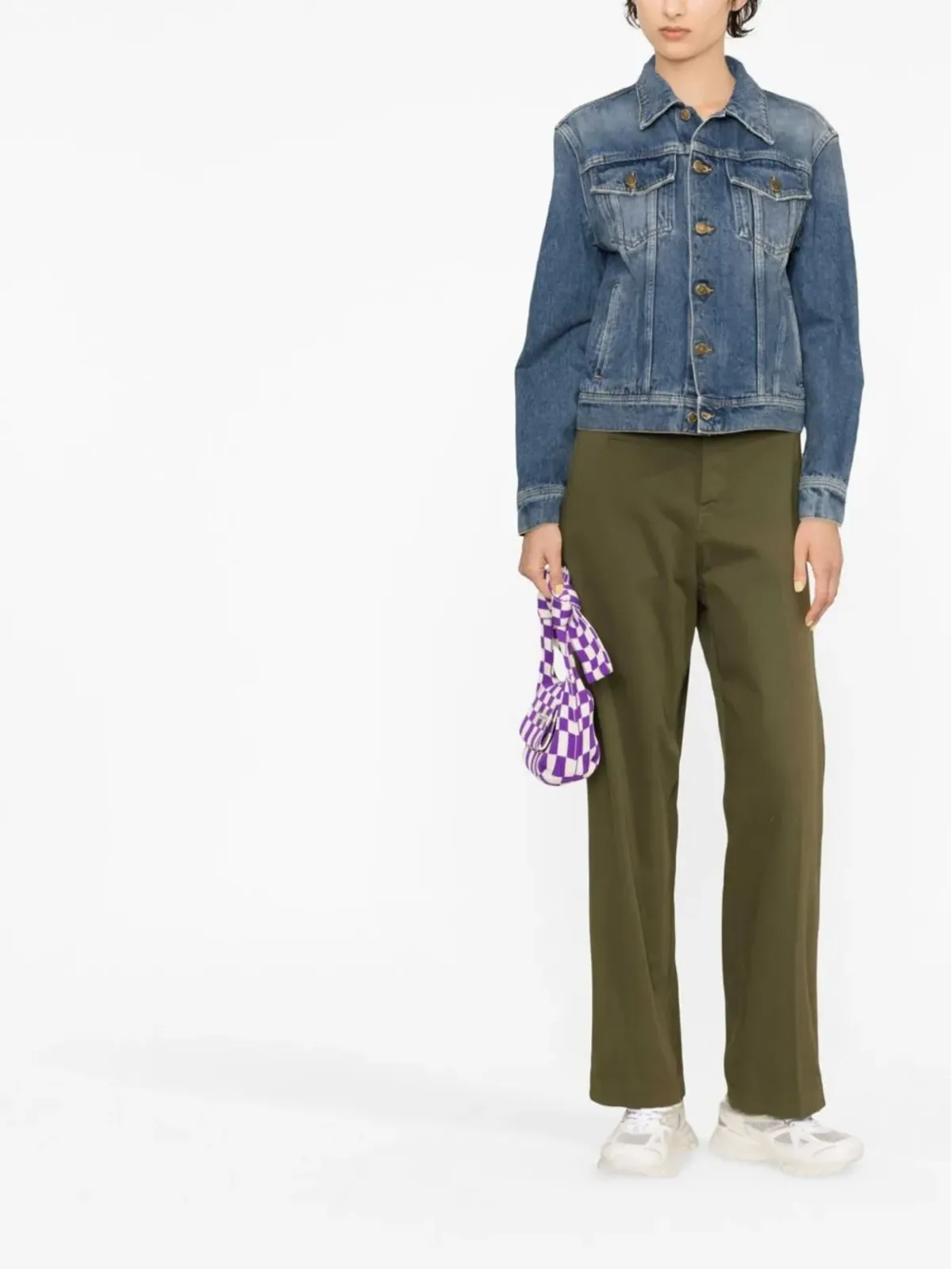 Golden Goose ロゴパッチ デニムジャケット - 画像2